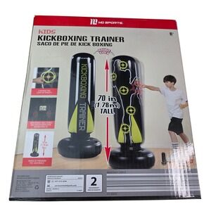 MD Sports Kids Kickboxing Trainer 70 Inch‎ Inflatable Punching Bag 854972 NEW P3